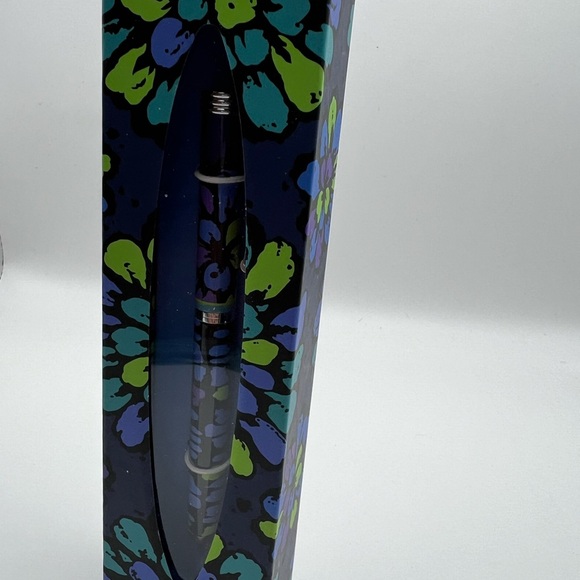 Vera Bradley Indigo Pop Ball Point Pen Refillable Ink New in Box - Picture 6 of 7